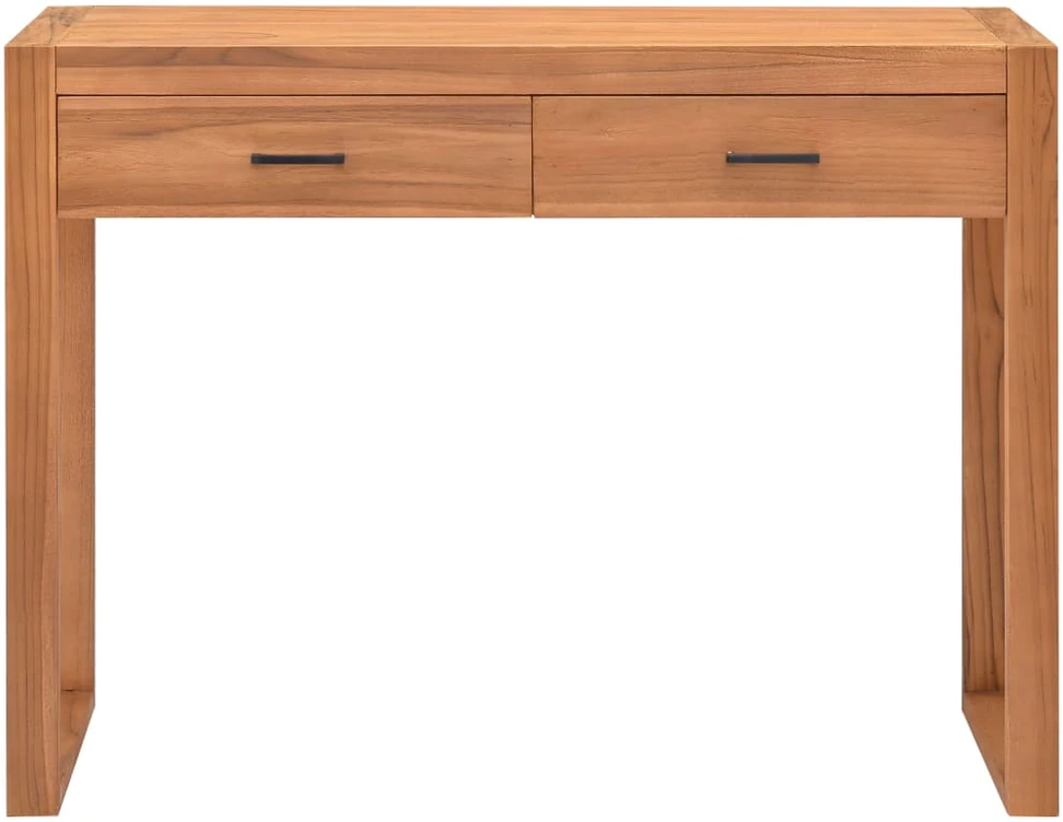Rašomasis stalas su 2 stalčiais, 100x40x75cm, tikmedis