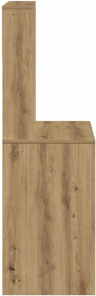 Rašomasis stalas su lentynomis, artisano, 100x45x140cm, mediena