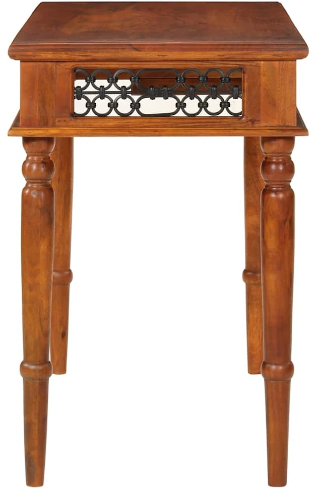 Rašomasis stalas su stalčiumi, 110x50x76cm, akacijos masyvas