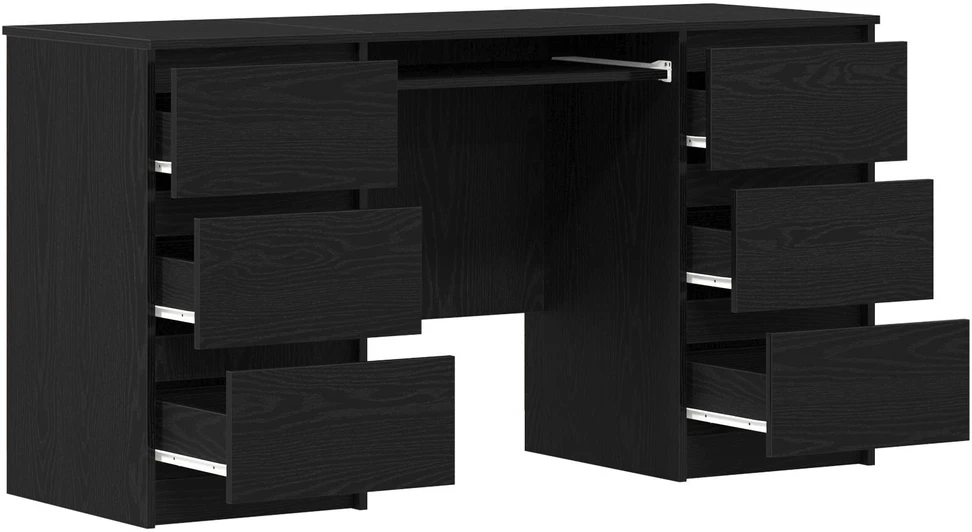 Stalas Juodas ąžuolas Apdirbta mediena 140 x 50 x 76 cm