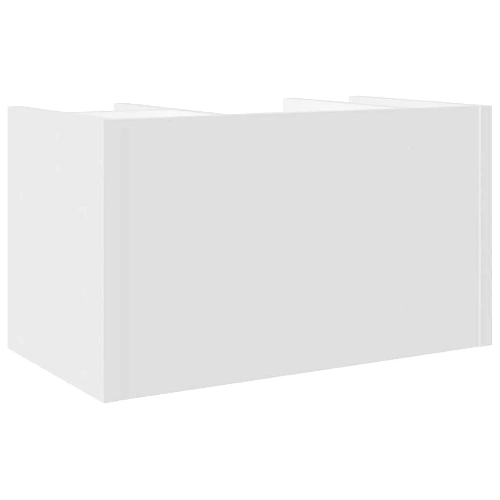Rašomojo stalo lentyna, balta, 44,5x24x25cm, apdirbta mediena