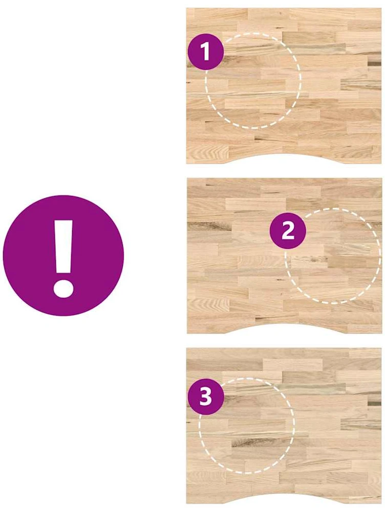 Rašomojo stalo stalviršis, neapdorotas ąžuolo, stačiakampis