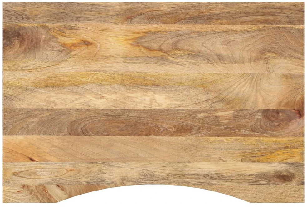 Rašomojo stalo stalviršis su linkiu, 100x50x2,5cm, mango
