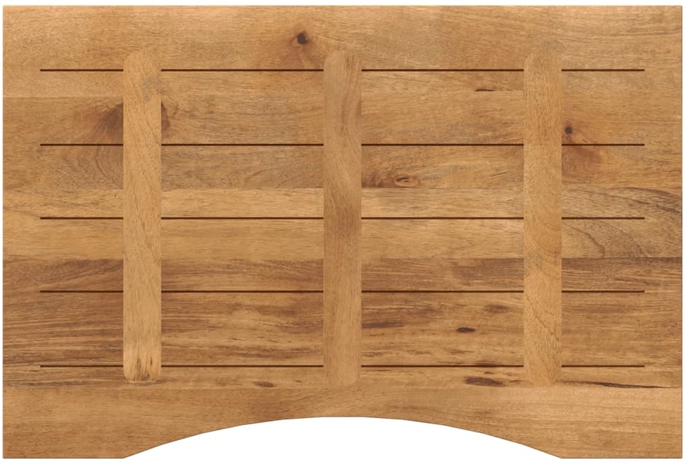 Rašomojo stalo stalviršis su linkiu, 100x60x2,5cm, mango