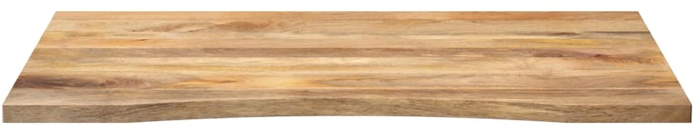 Rašomojo stalo stalviršis su linkiu, 100x80x2,5 cm, mango