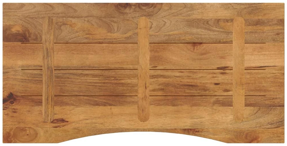 Rašomojo stalo stalviršis su linkiu, 120x50x2,5 cm, mango