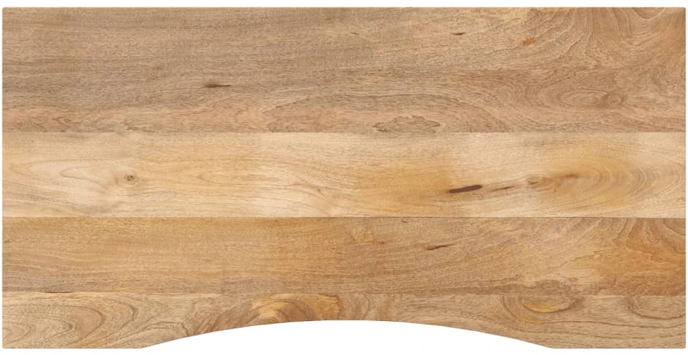 Rašomojo stalo stalviršis su linkiu, 120x60x2,5cm, mango