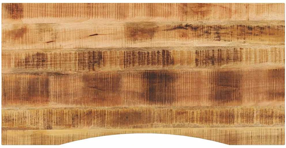 Rašomojo stalo stalviršis su linkiu, 140x50x2,5 cm, mango