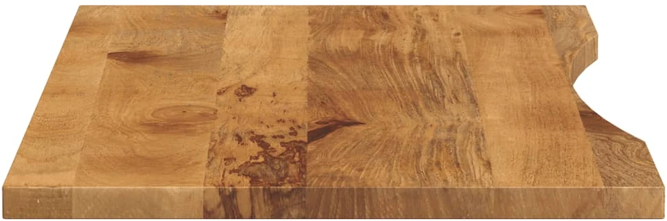 Rašomojo stalo stalviršis su linkiu, 140x60x2,5 cm, mango