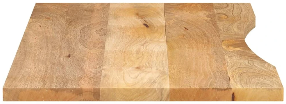 Rašomojo stalo stalviršis su linkiu, 140x60x2,5 cm, mango