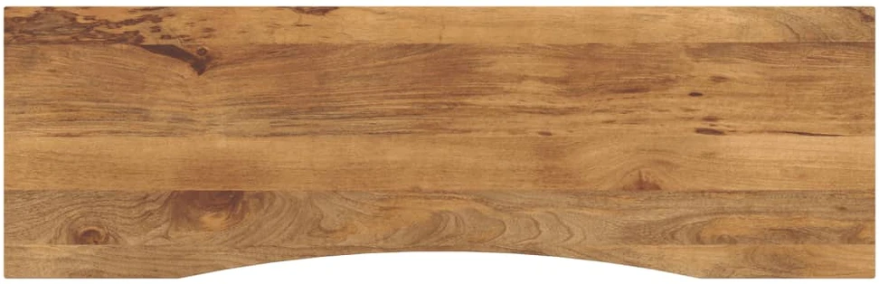 Rašomojo stalo stalviršis su linkiu, 160x50x2,5 cm, mango