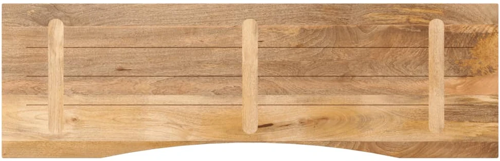 Rašomojo stalo stalviršis su linkiu, 160x50x2,5 cm, mango