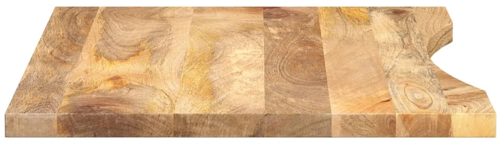 Rašomojo stalo stalviršis su linkiu, 80x60x2,5 cm, mango