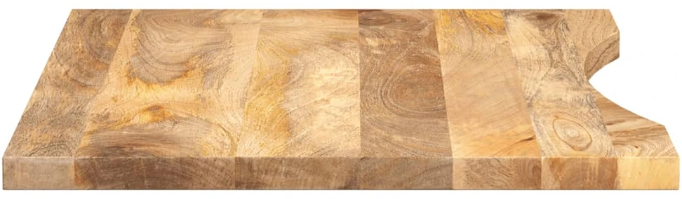 Rašomojo stalo stalviršis su linkiu, 90x50x2,5cm, mango masyvas
