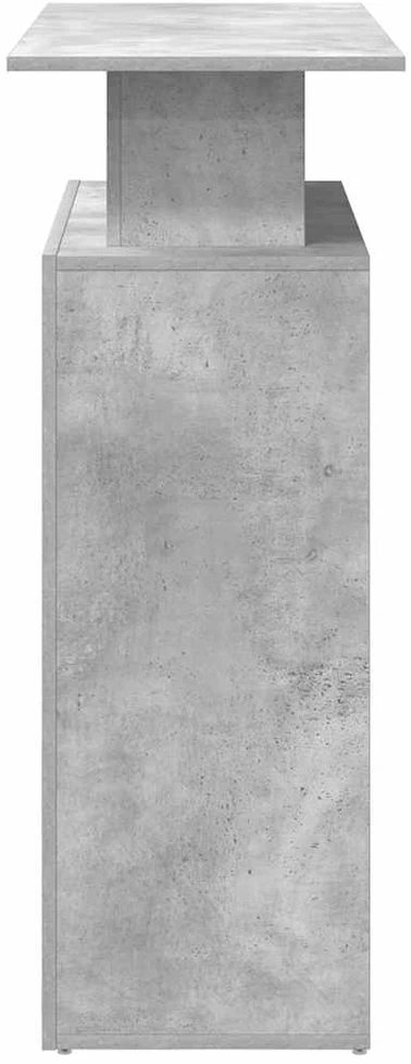 Registratūra, betono pilkas, 100x40x104 cm, apdirbta mediena