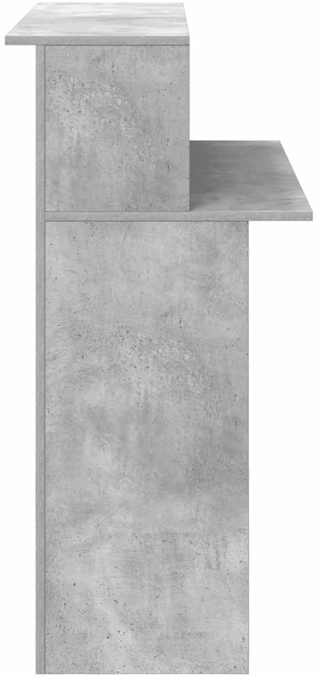 Registratūra, betono pilkas, 100x50x103,5 cm, apdirbta mediena