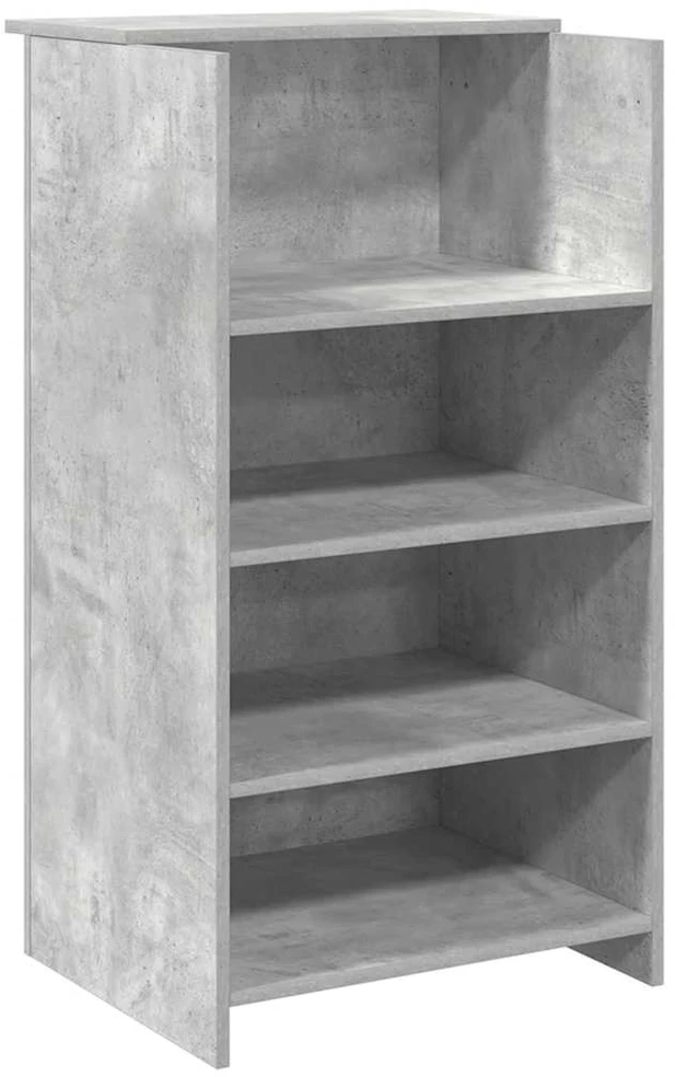 Registratūra, betono pilkas, 135x50x103,5 cm, apdirbta mediena