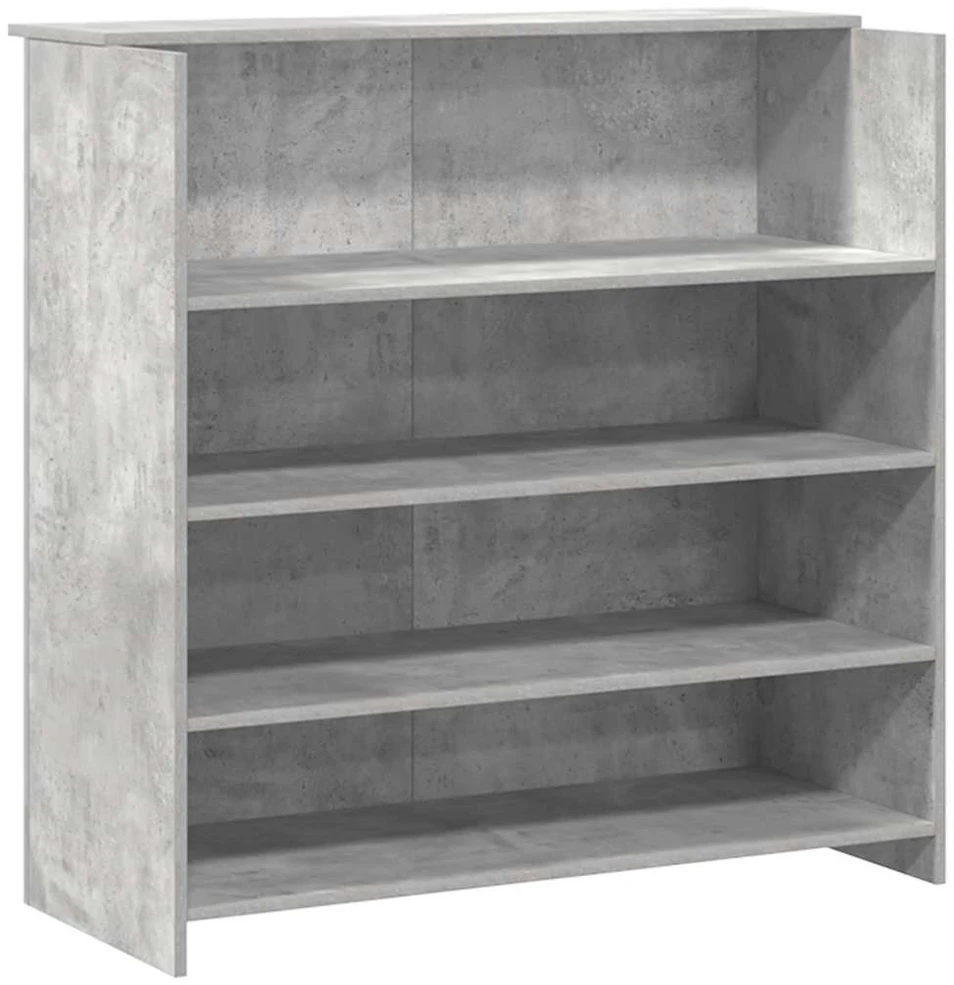 Registratūra, betono pilkas, 180x50x103,5 cm, apdirbta mediena