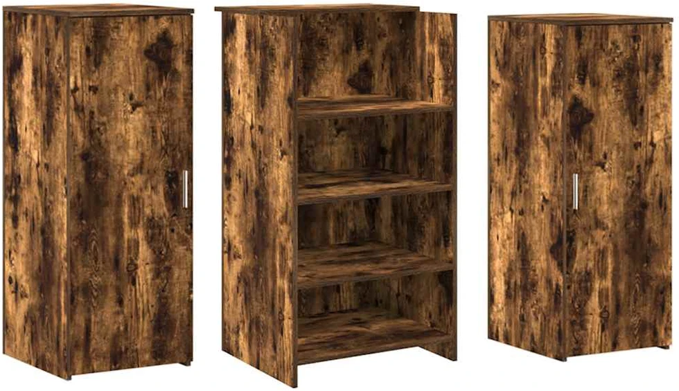 Registratūra, dūminio ąžuolo, 135x50x103,5 cm, apdirbta mediena