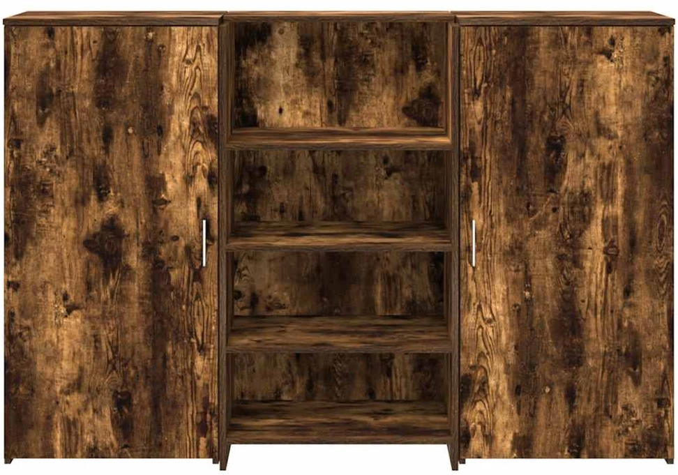 Registratūra, dūminio ąžuolo, 155x50x103,5 cm, apdirbta mediena