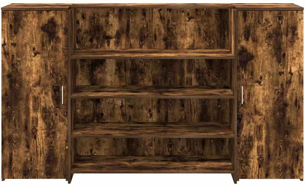 Registratūra, dūminio ąžuolo, 180x50x103,5 cm, apdirbta mediena