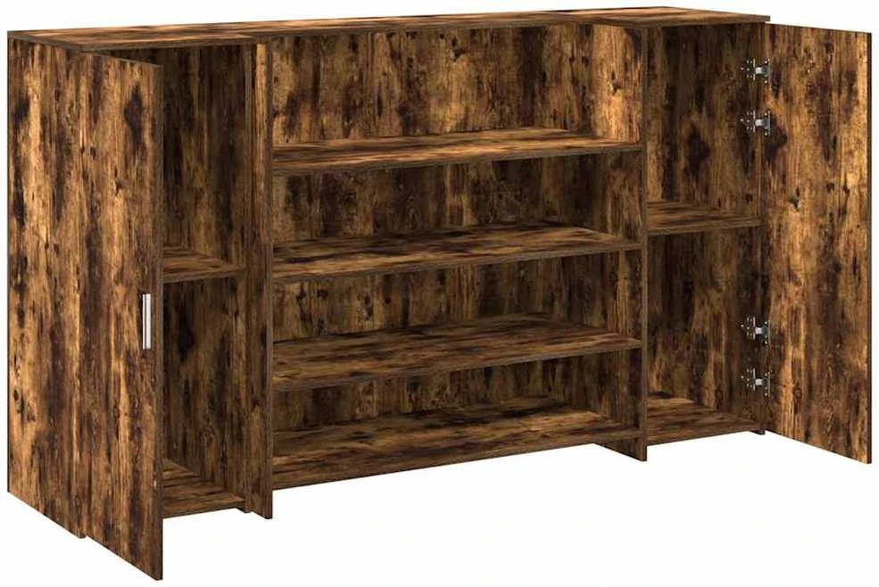 Registratūra, dūminio ąžuolo, 180x50x103,5 cm, apdirbta mediena