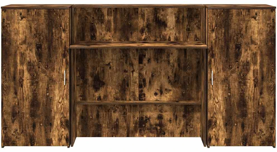Registratūra, dūminio ąžuolo, 200x50x103,5 cm, apdirbta mediena