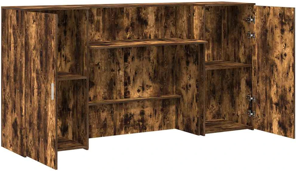 Registratūra, dūminio ąžuolo, 200x50x103,5 cm, apdirbta mediena