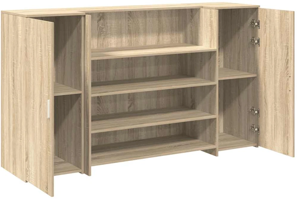 Registratūra, sonoma ąžuolo, 180x50x103,5 cm, apdirbta mediena