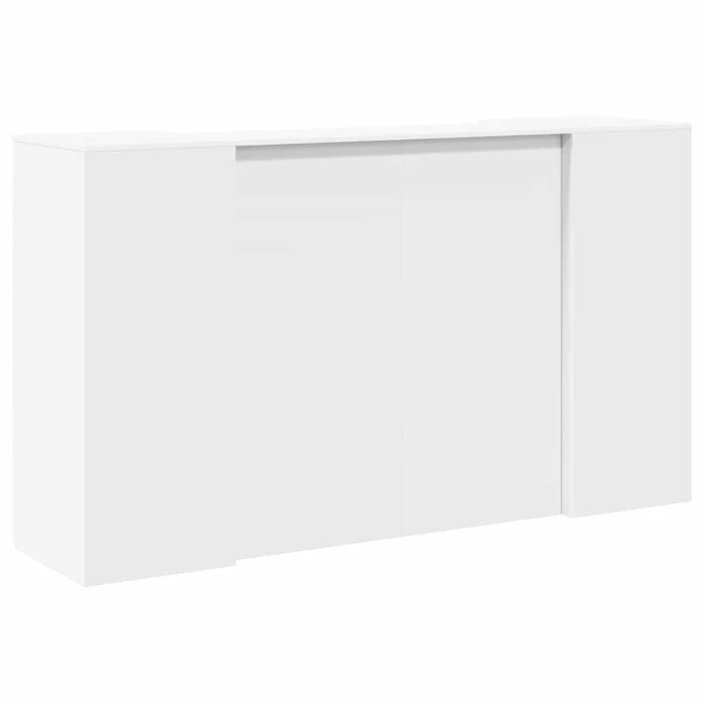 Registratūros stalas, baltas, 180x50x103,5 cm, inžinerinė mediena