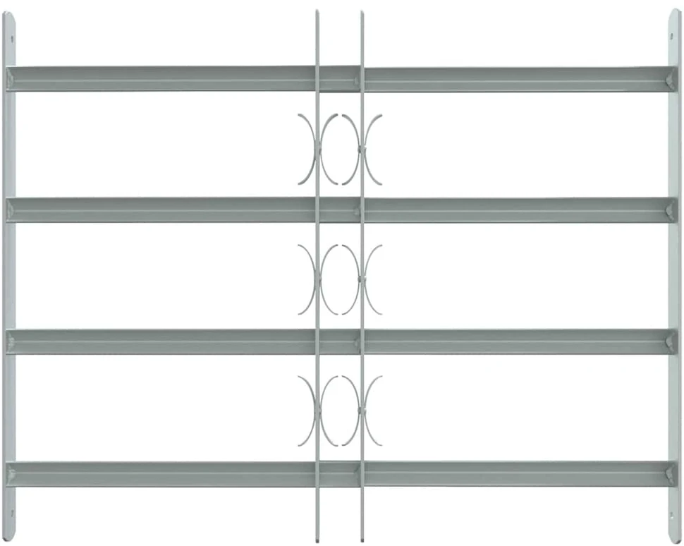 Reguliuojama apsauginė grotelė langams su 4 skersiniais, 500-650mm