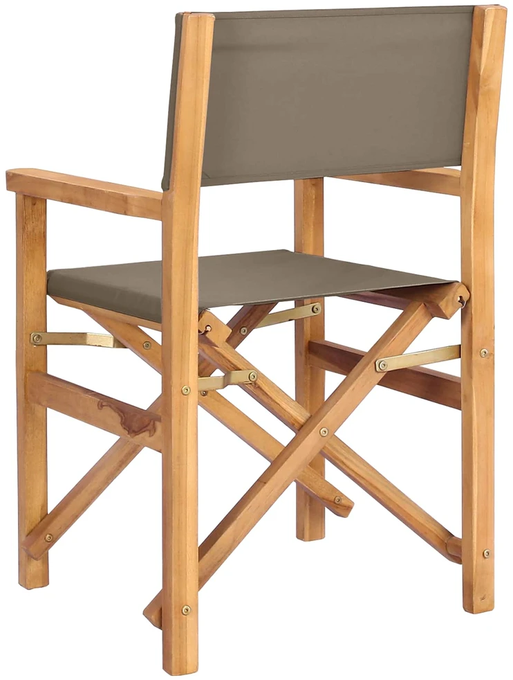 Režisūrinė kėdė 100% poliesteris, kieta teak mediena
