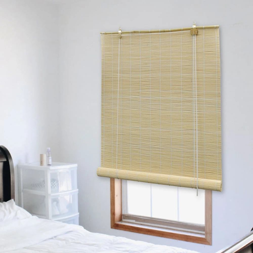 Roletas, natūralios spalvos, 80x220cm, bambukas