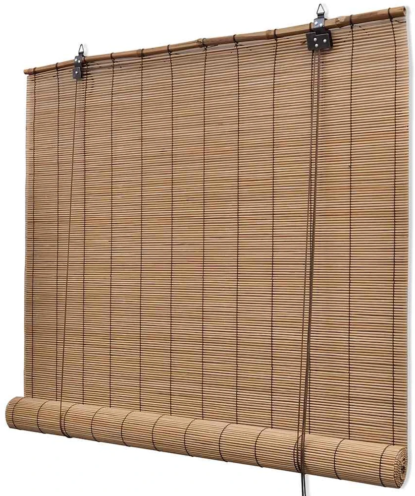 Roletas, rudos spalvos, 150x220cm, bambukas