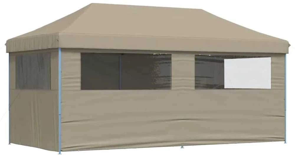 Proginė palapinė su šoninėmis sienomis, žalia, 4x9m, 90g/m²
