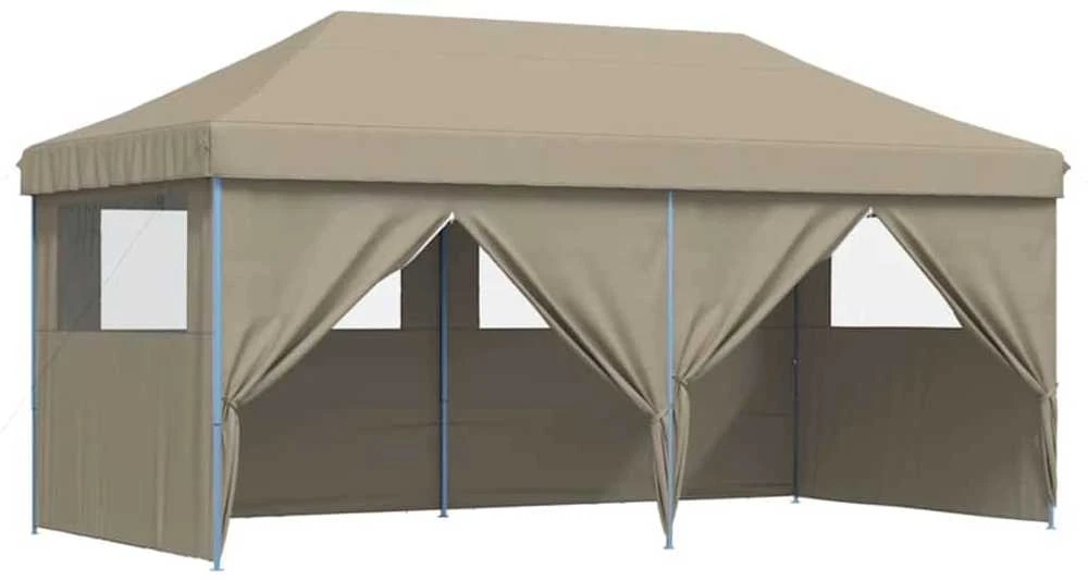 Proginė palapinė su šoninėmis sienomis, žalia, 4x9m, 90g/m²
