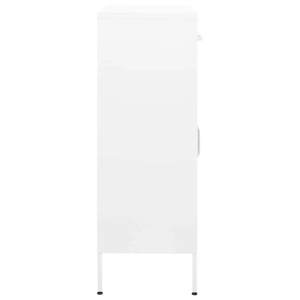Sandėliavimo spintelė, baltos spalvos, 80x35x101,5cm, plienas