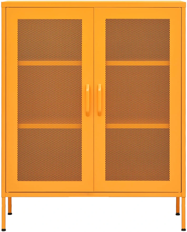 Sandėliavimo spintelė, geltona, 80x35x101,5cm, plienas