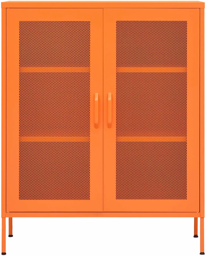 Sandėliavimo spintelė, oranžinė, 80x35x101,5cm, plienas