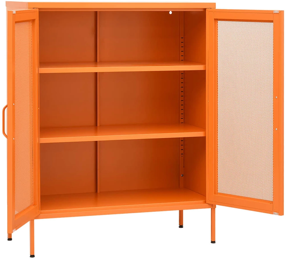 Sandėliavimo spintelė, oranžinė, 80x35x101,5cm, plienas