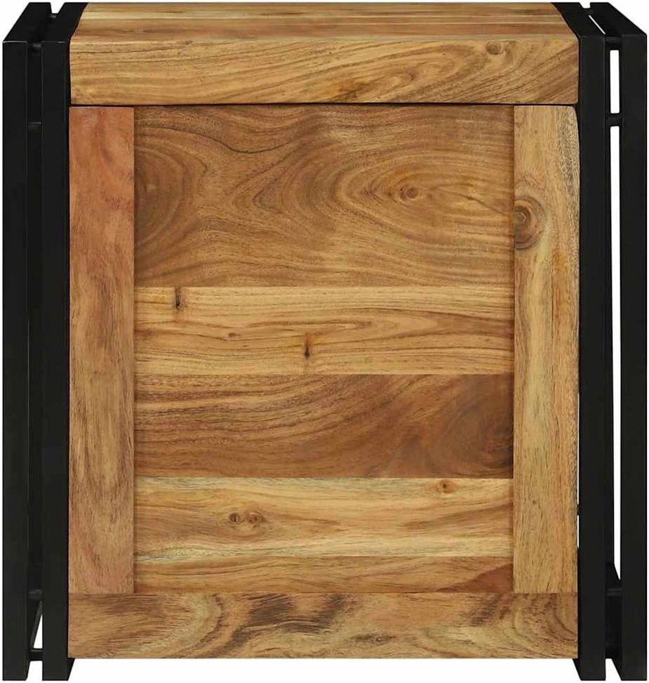 Saugojimo dėžė Ruda ir juoda 50 x 50 x 50 cm
