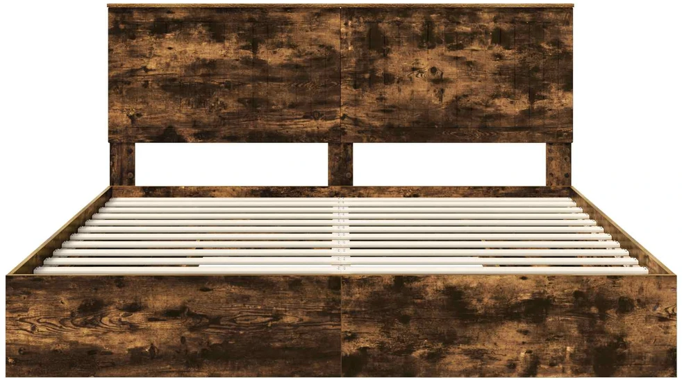 Saugos lova Rūkyta ąžuolas 180 x 200 cm Apdirbta mediena