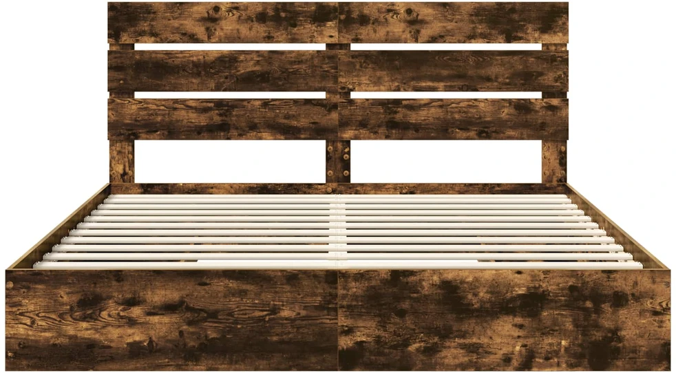 Saugos lova Rūkyta ąžuolas 180 x 200 cm Apdirbta mediena