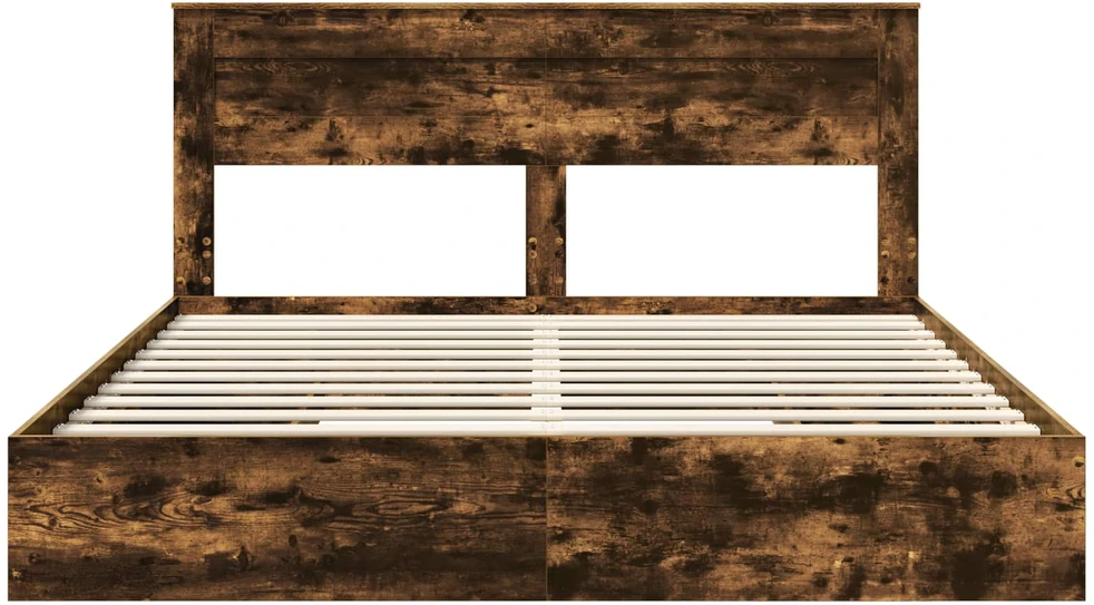 Saugos lova Rūkyta ąžuolas 180 x 200 cm Apdirbta mediena