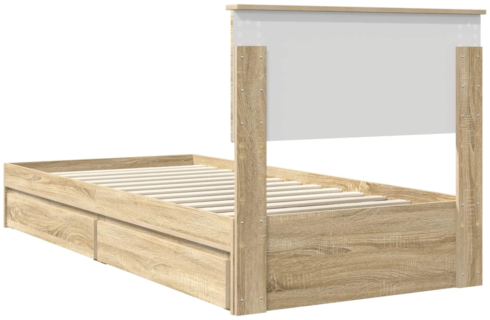 Saugos lova Sonoma ąžuolas 75 x 190 cm Apdirbta mediena