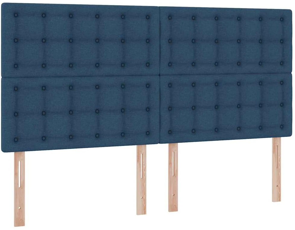 Saugos lova su galvūgalio Mėlyna 180 x 200 cm Audinys