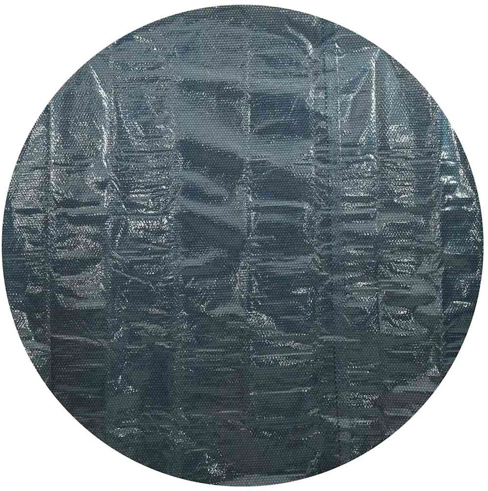 Saulę sugerianti baseino plėvelė, juoda/mėlyna, 300cm, PE