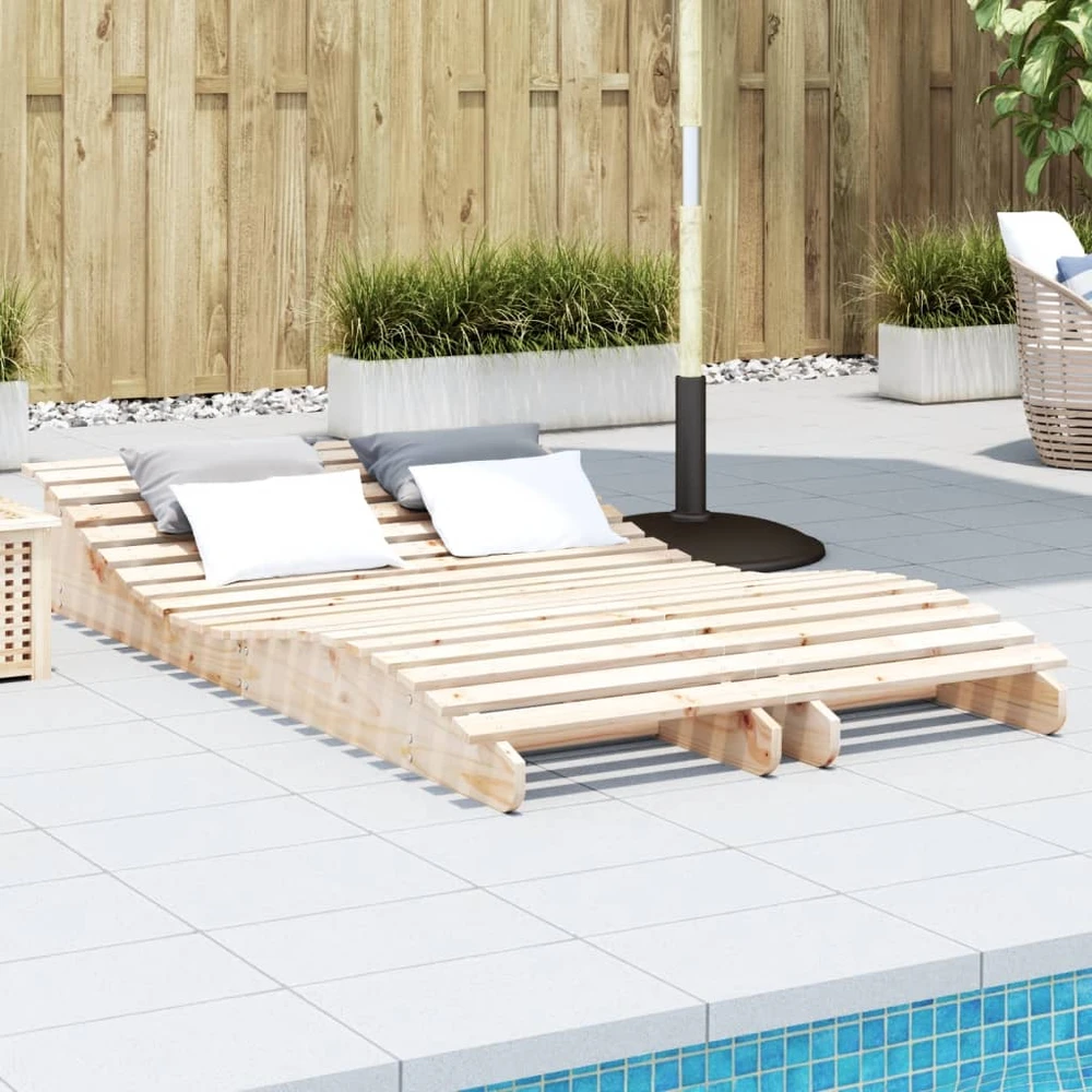Sofa Saulės gultai, 2vnt., 205x60x31,5cm, pušies medienos masyvas