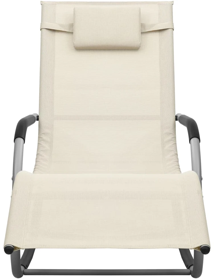 Saulės gultai, 2vnt., kreminės ir pilkos spalvos, tekstilenas
