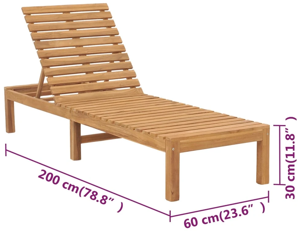 Sofa Saulės gultai, 2vnt., tikmedžio medienos masyvas